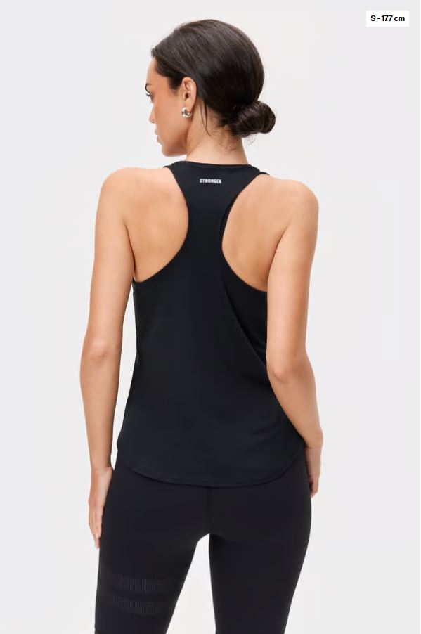 Stronger Airy Racerback Bolur Svartur - Image 2